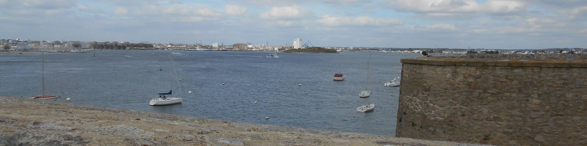 View from Port-Louis Fortress, now a museum dedicated to the Compagnie des Indes.