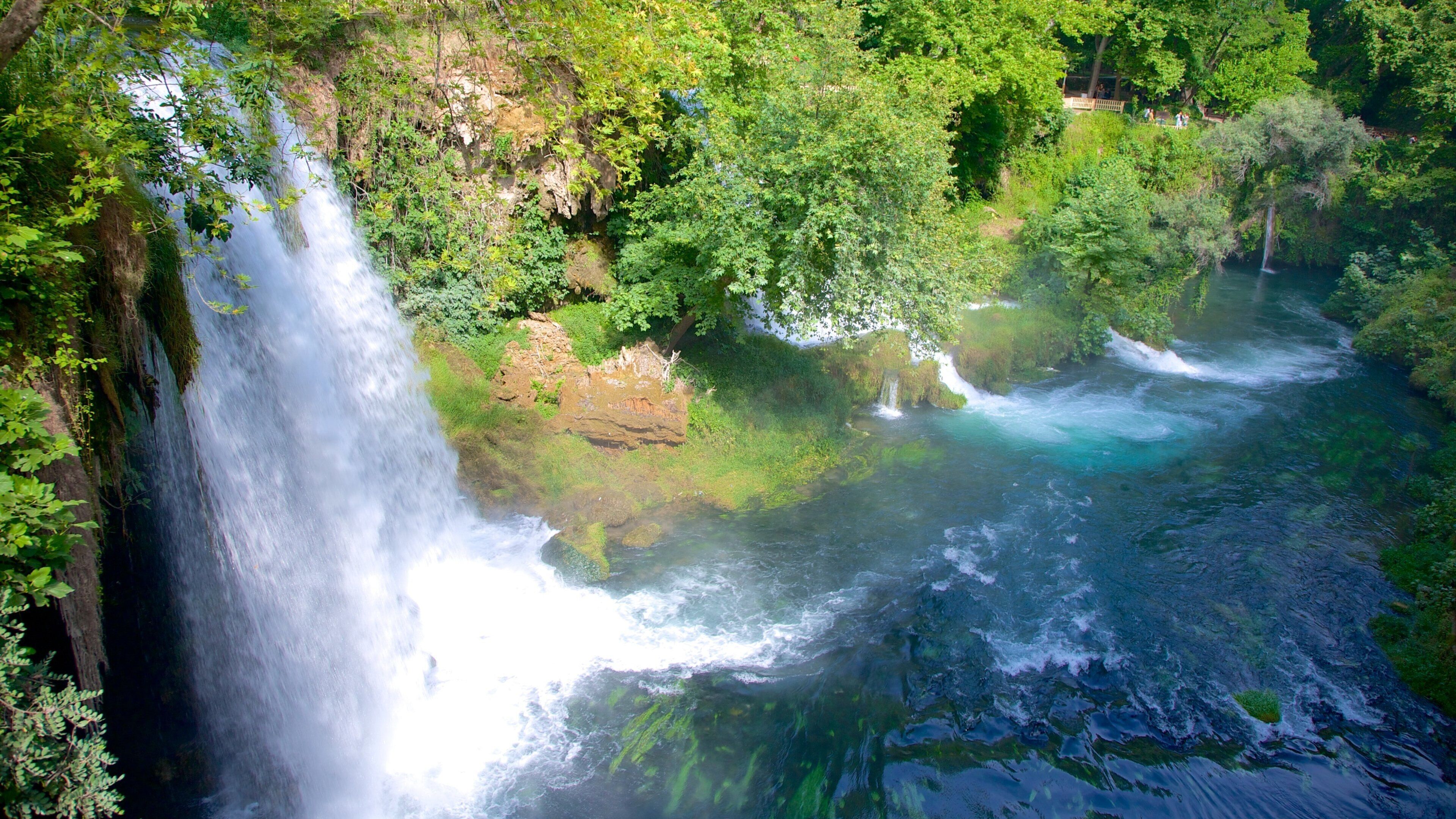 Antalya featuring a cascade, a gorge or canyon and landscape views