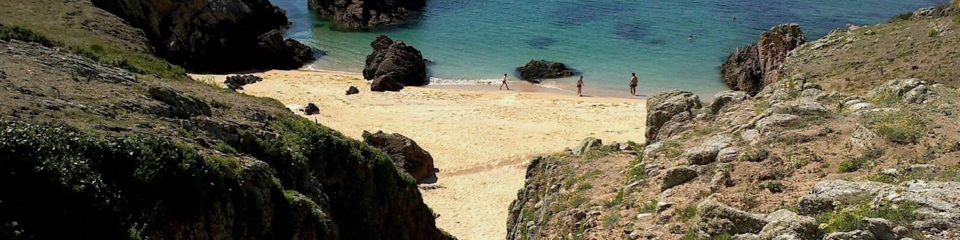 Morbihan Houat Cote Nord-Ouest Portz Chudell Plage