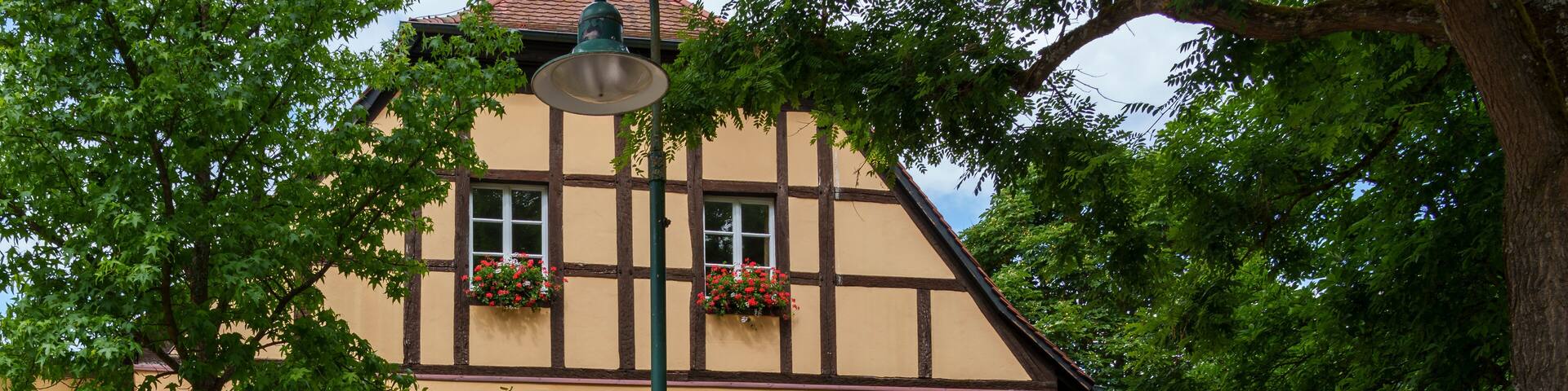 Kurpark im Bayerischen Staatsbad Bad Bocklet, Landkreis Bad Kissingen, Unterfranken, Franken, Bayern, Deutschland