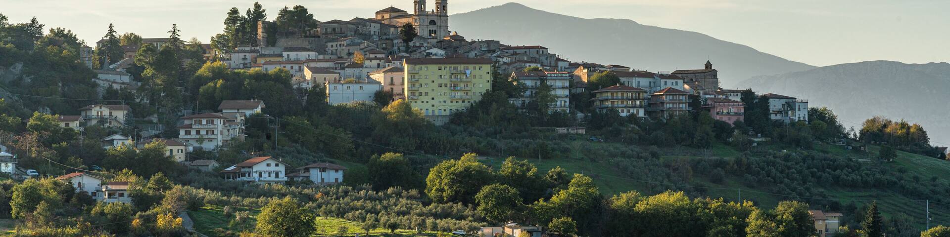 The beautiful village of San Valentino In Abruzzo Citeriore. Province of Pescara, Abruzzo, Italy.