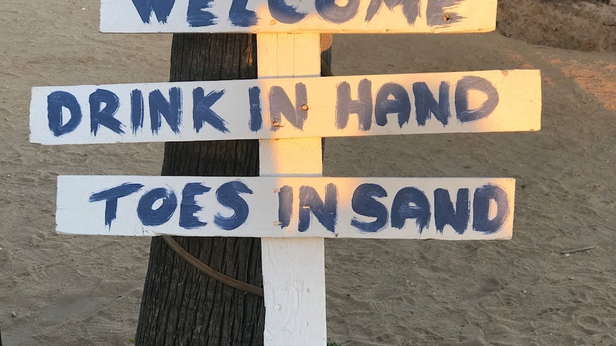 Drink in hand sunset down!