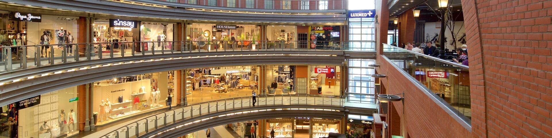 Stary Browar Shopping and Art Centre featuring shopping and interior views