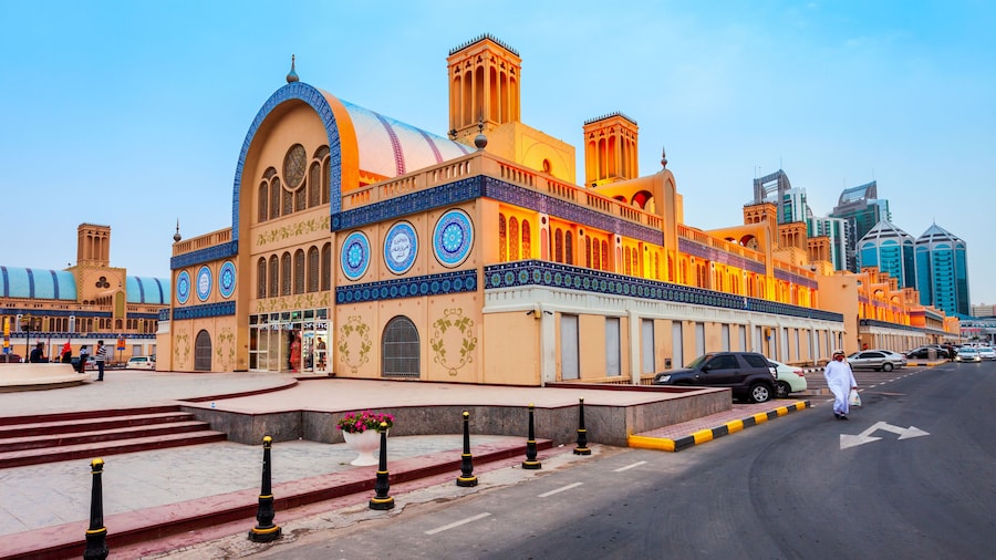 Blue Souk Central Market, Sharjah city in United Arab Emirates or UAE