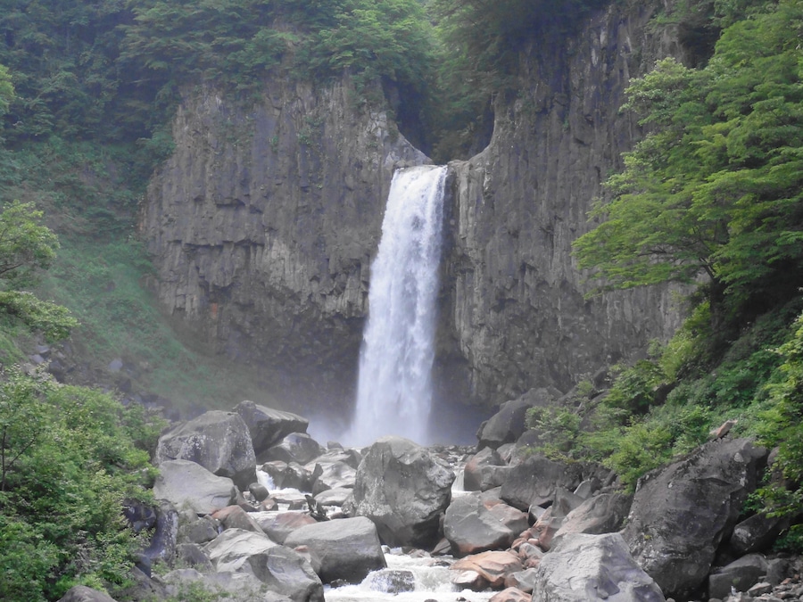 Naena-taki waterfall,Niigata prefecture, Japan