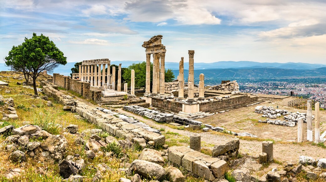 The Temple of Trajan in Pergamon, Turkey
