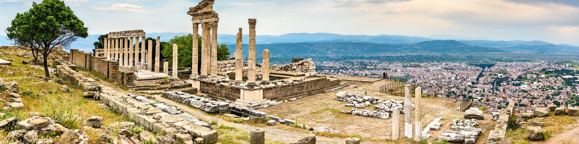 The Temple of Trajan in Pergamon, Turkey