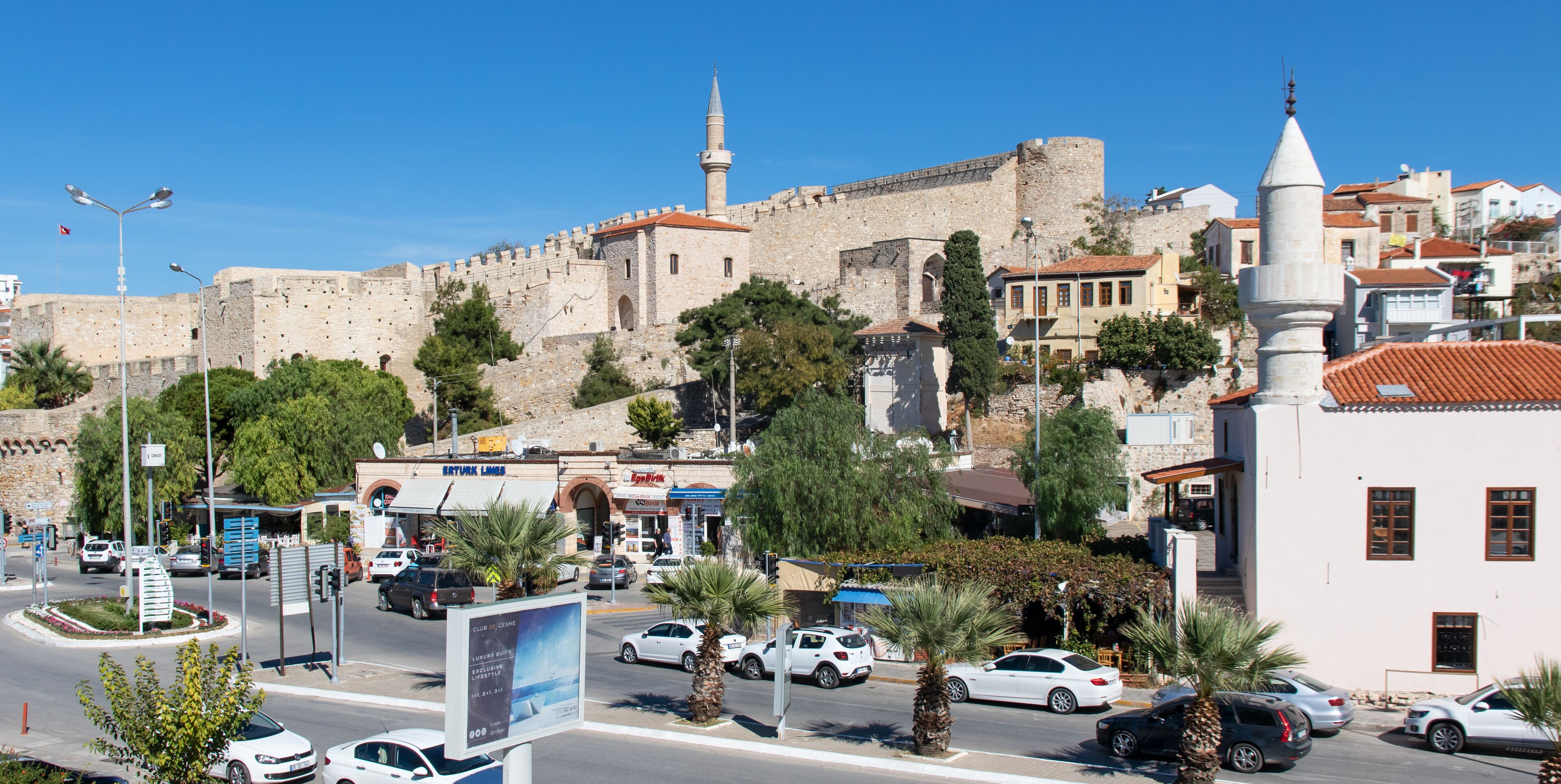Çesme, Turkey - a splendid village on the Aegean coast of Turkey, Çesme presents a wonderful wonderful Old Town, highlighted by the imposing Çesme Castle 