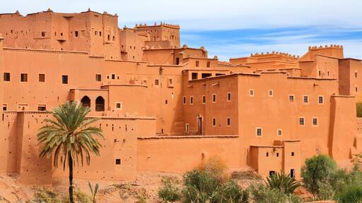 Kasbah Taourirt in Ouarzazate, Morocco. Places of Morocco.