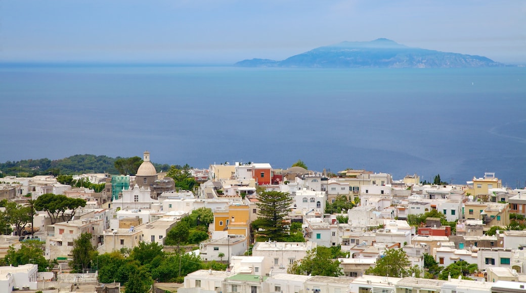 Mount Solaro featuring island views, general coastal views and a coastal town