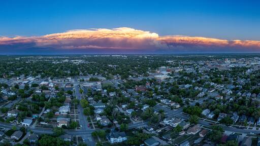 Severe Storm over Wichita Kansas