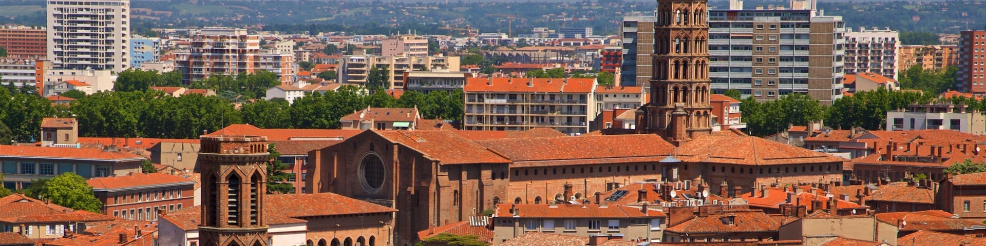 Igreja dos Jacobinos mostrando uma cidade e paisagem