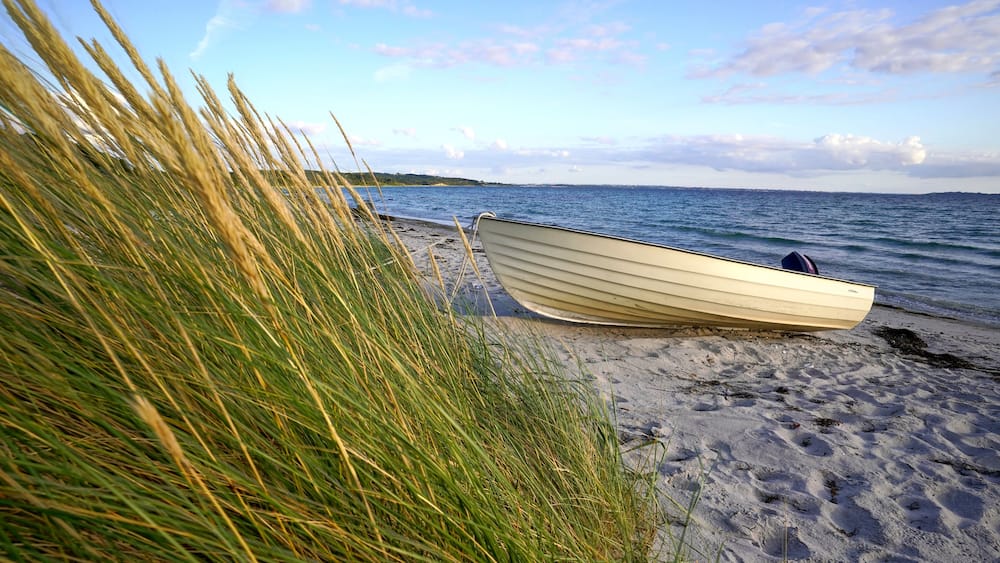 Danish Beach with Boat