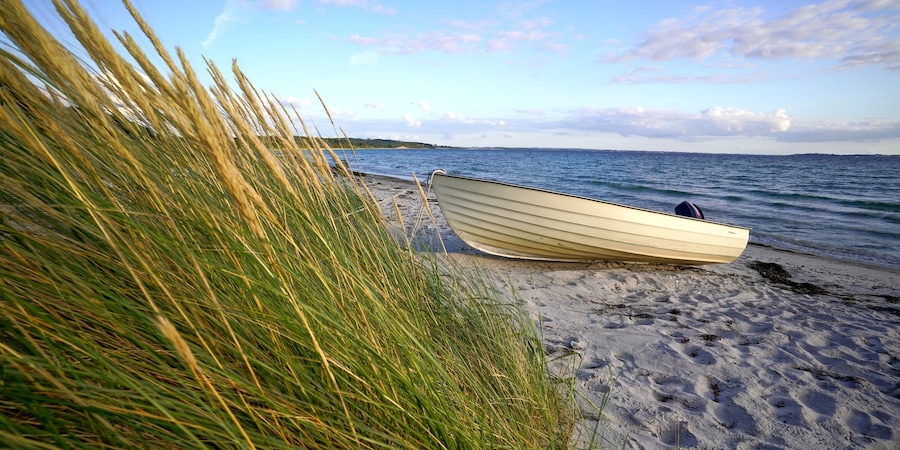 Danish Beach with Boat