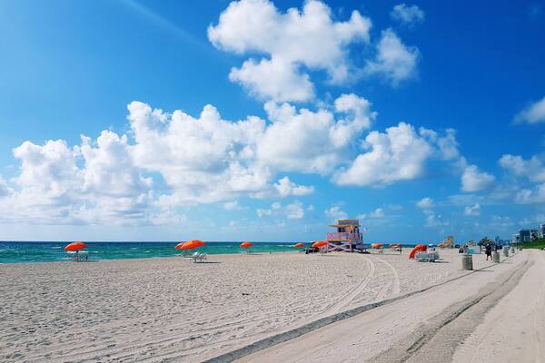 Haulover Beach Park always delivers stunning views. Go around sunrise and catch the joggers along the two-mile spread beach. Rent an umbrella by one of the local vendors to protect yourself form the white-hot sun. #BVSBlue