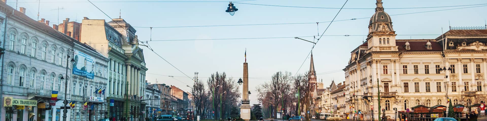 Arad, Romania - Januar 01, 2013: Parts of the building architecture in Arad, Romania