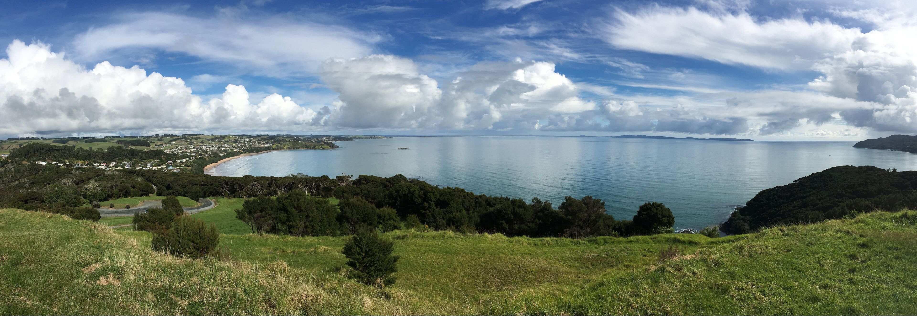 Landscape view of Coopers beach New Zealand