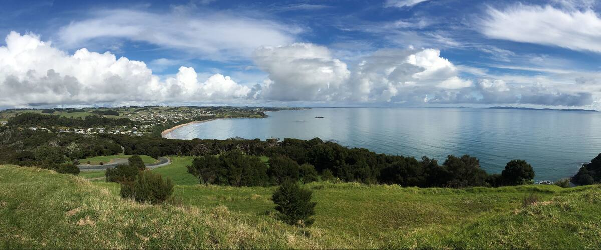 Landscape view of Coopers beach New Zealand