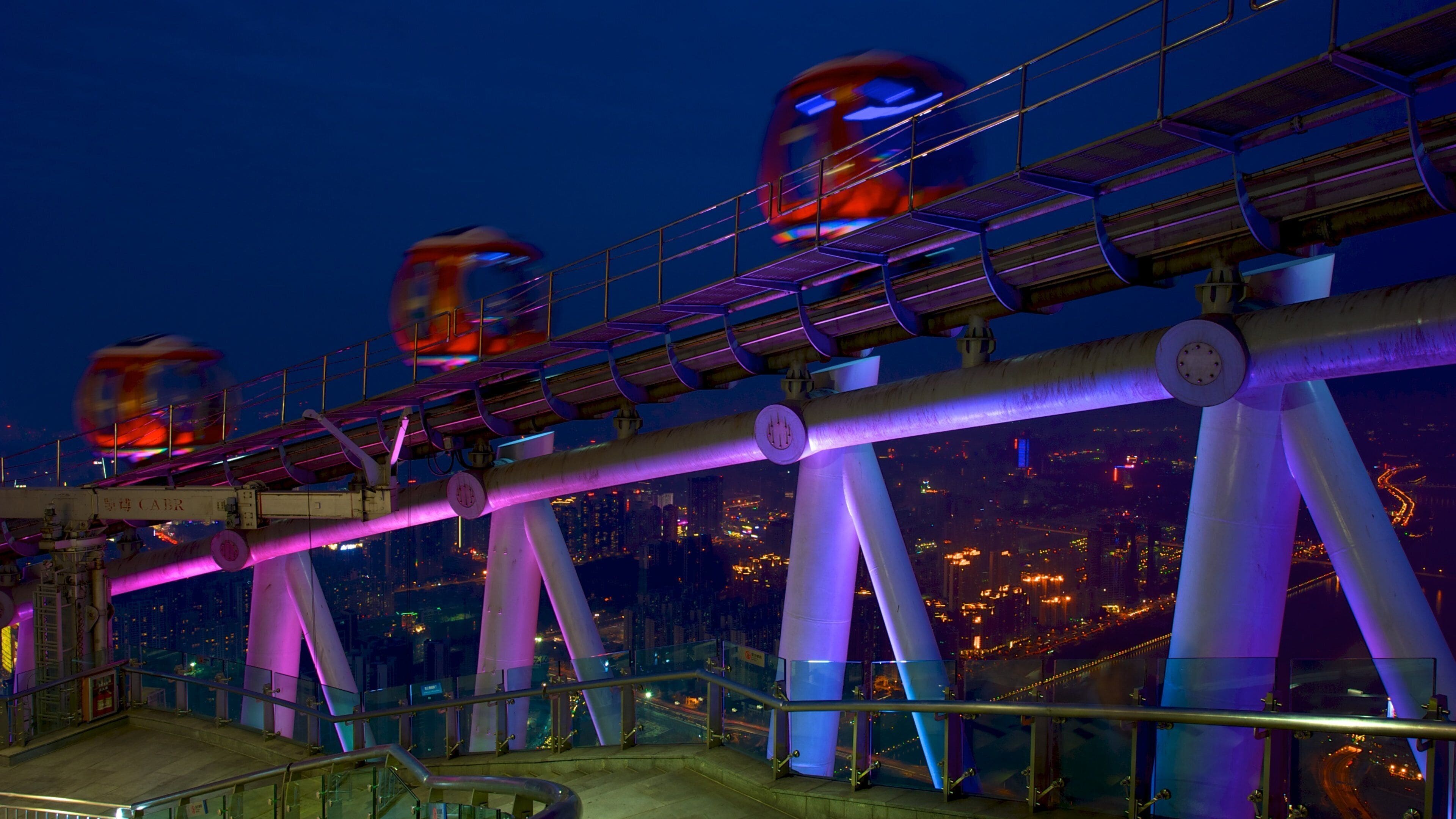 Canton Tower featuring a city, a gondola and modern architecture