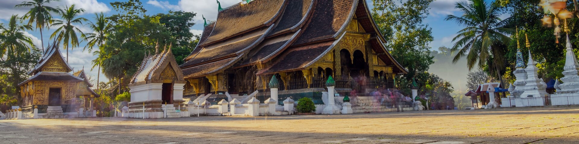 Wat Xieng Thong (Golden City Temple) in Luang Prabang, Laos. Xieng Thong temple is one of the most important of Lao monasteries.