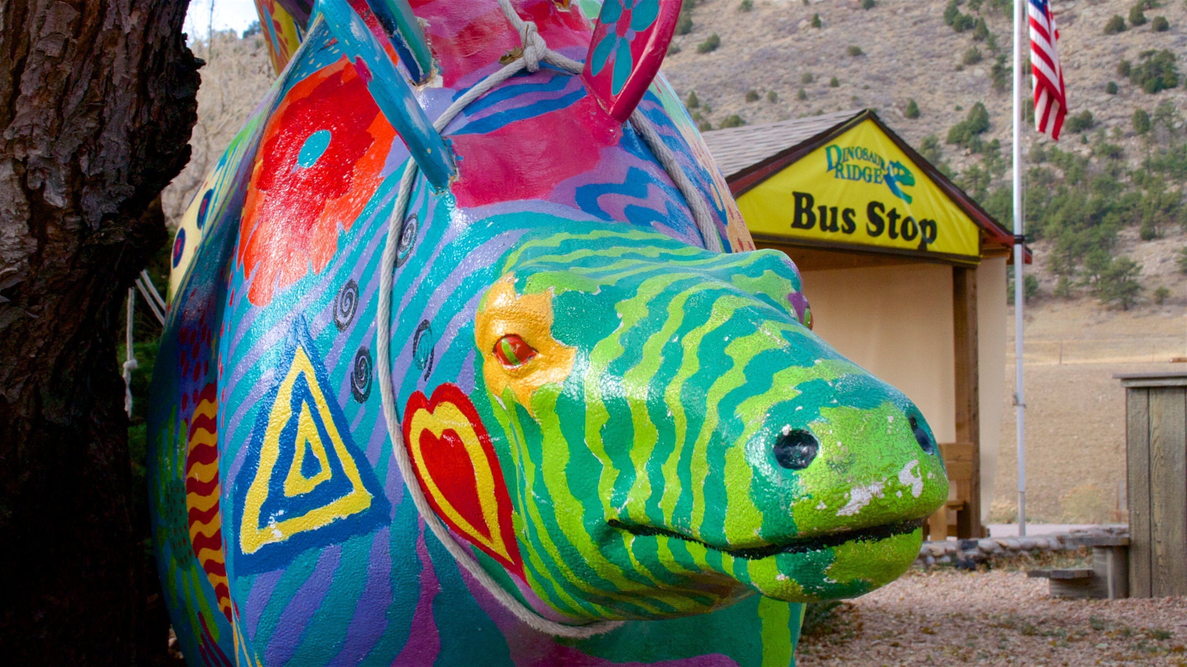 Dinosaur Ridge welches beinhaltet Outdoor-Kunst