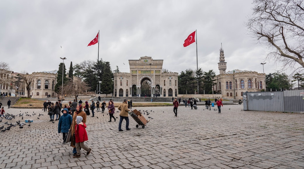 Beyazit Square showing heritage elements, street scenes and a square or plaza