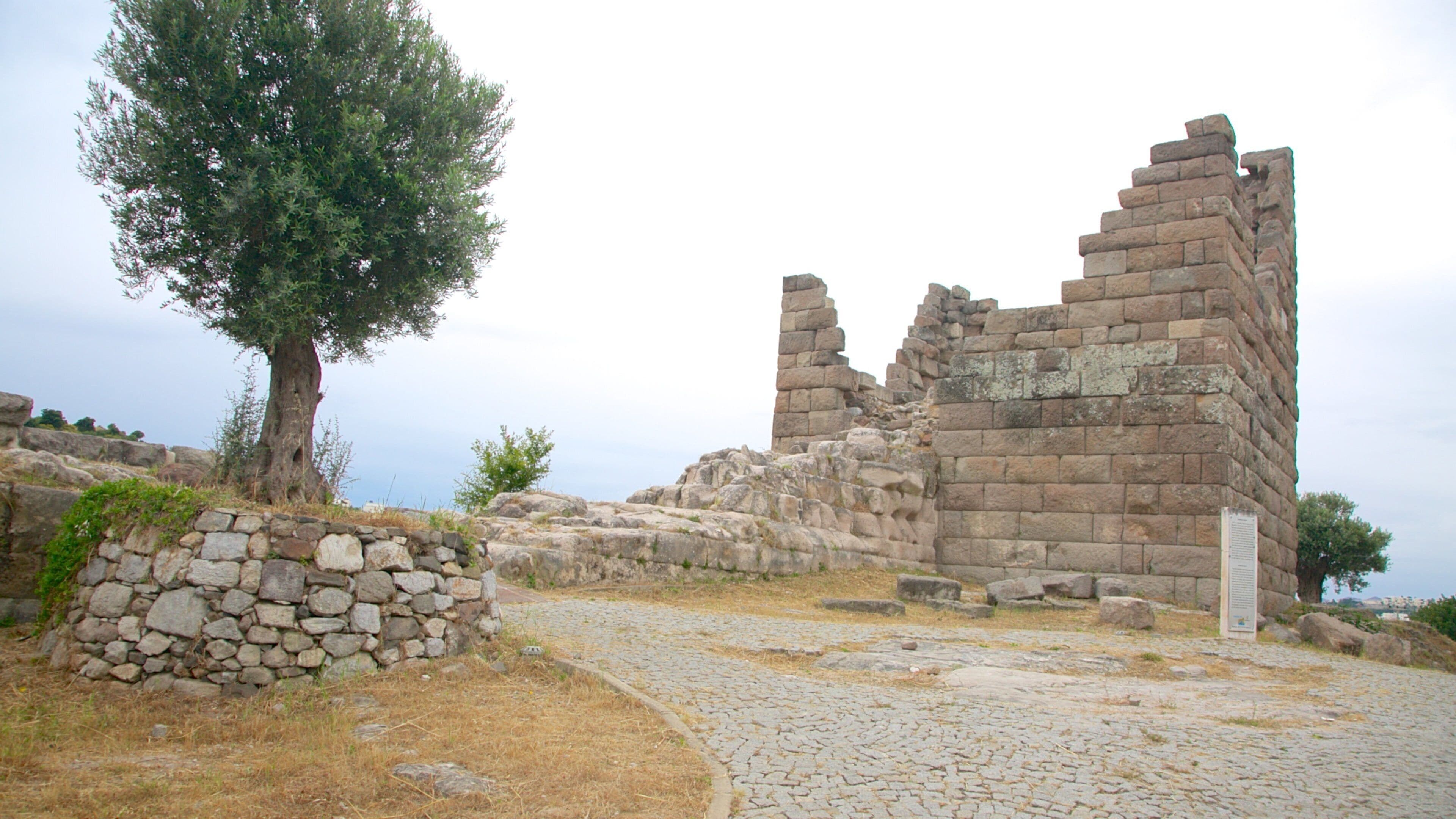 Porte de Myndos montrant bâtiments en ruines