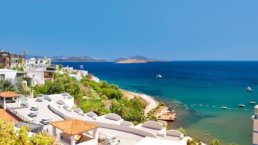 Lighthouse overlooking the sea in Turkey