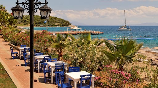 G3K45A Yaliciftlik on the Bodrum Peninsula looking out to the Gulf of Gokova.. Image shot 06/2016. Exact date unknown.