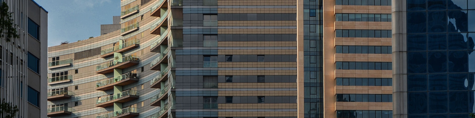 Buildings and skyscrapers in Mecidiyekoy, Sisli district of Istanbul.