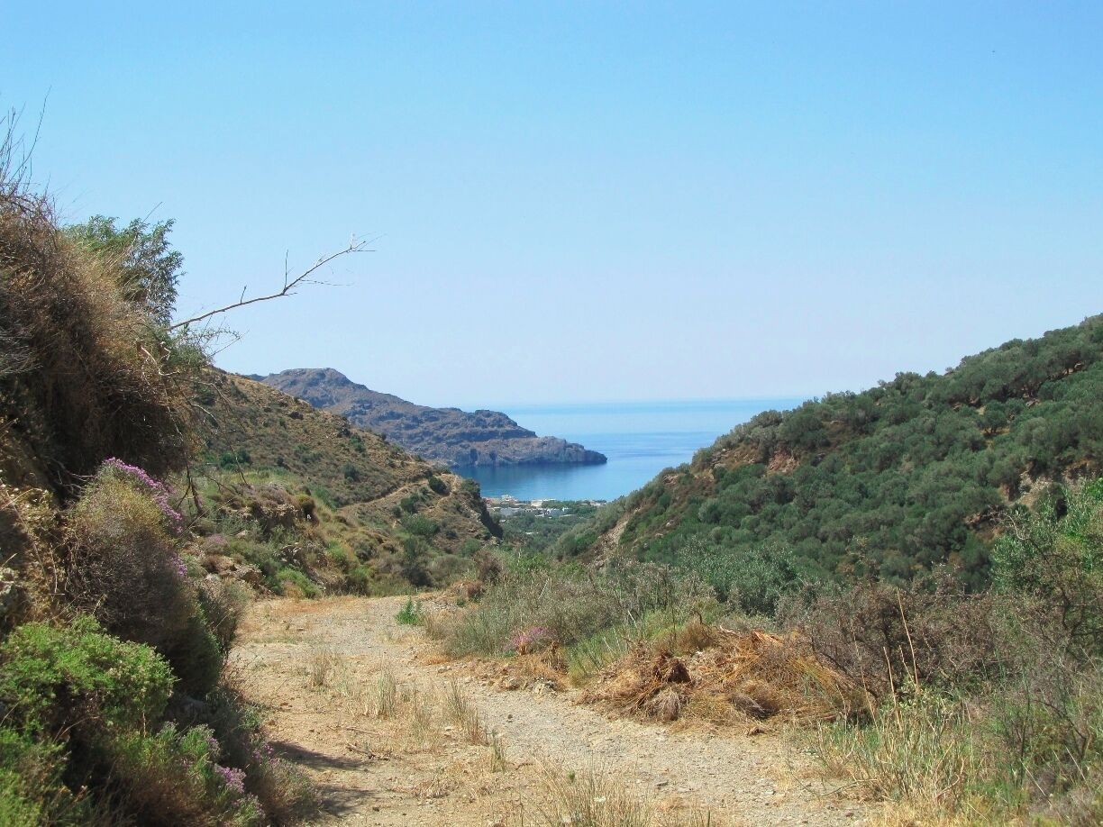 Top of the hill overlooking the town of Plakias. #blue #endlesssummer