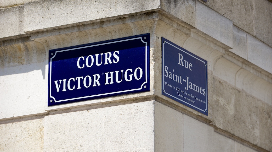 Grosse Cloche featuring signage