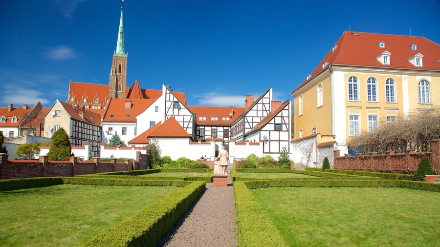 Wroclaw which includes a park