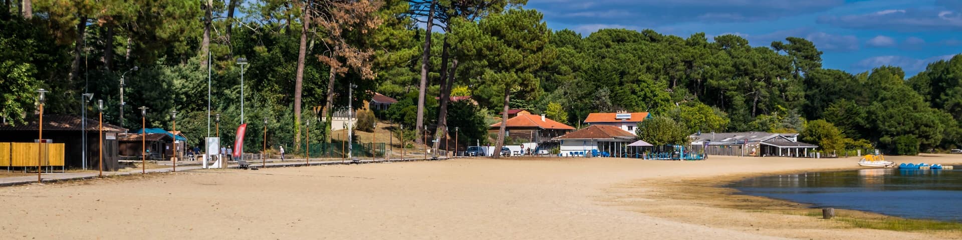 Etang de Cazaux, Landes, Nouvelle-Aquitaine, France.