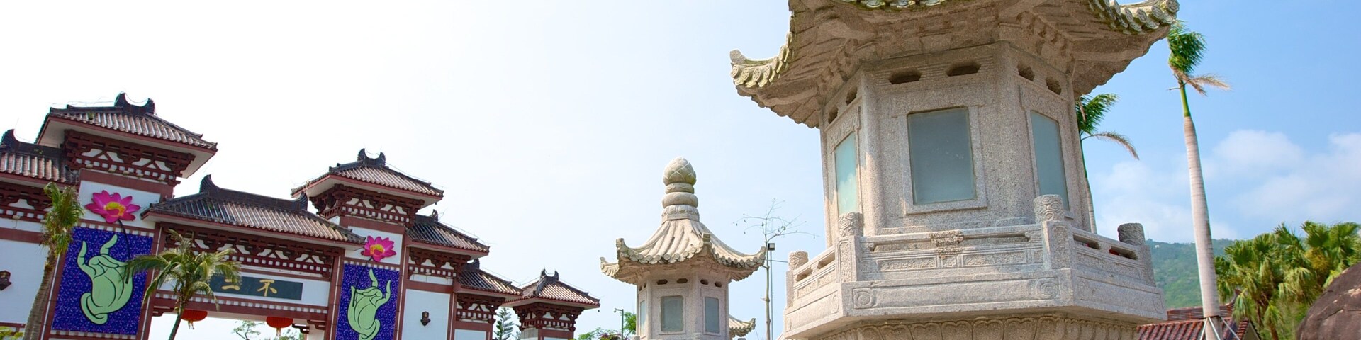 Templo Nanshan que incluye una plaza