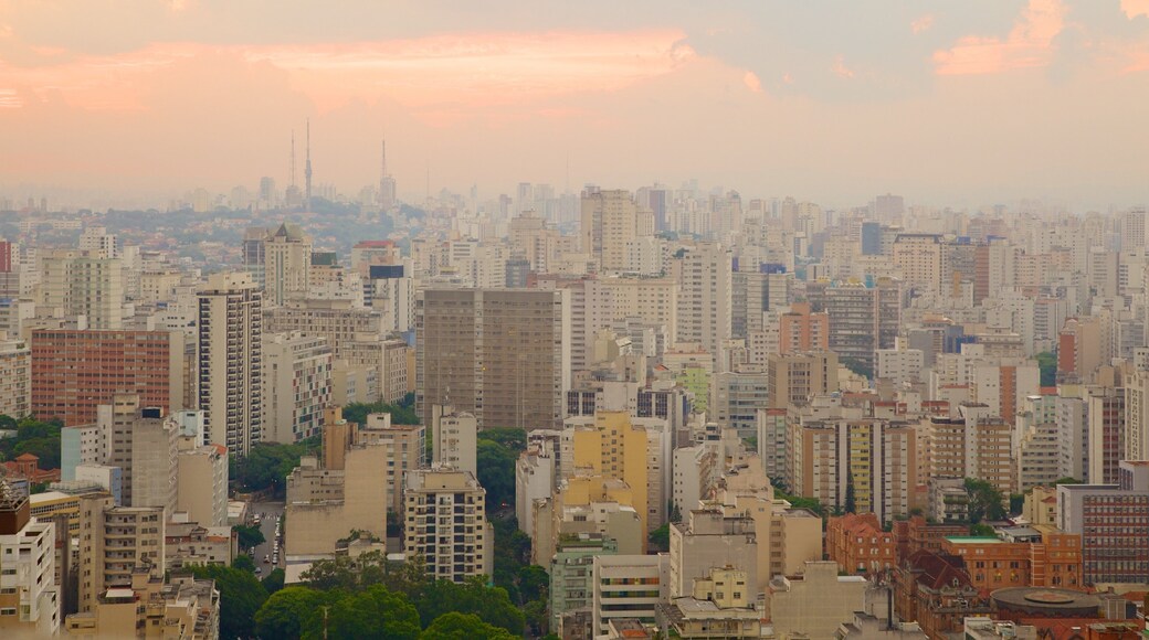Central Zone showing a city, a sunset and landscape views