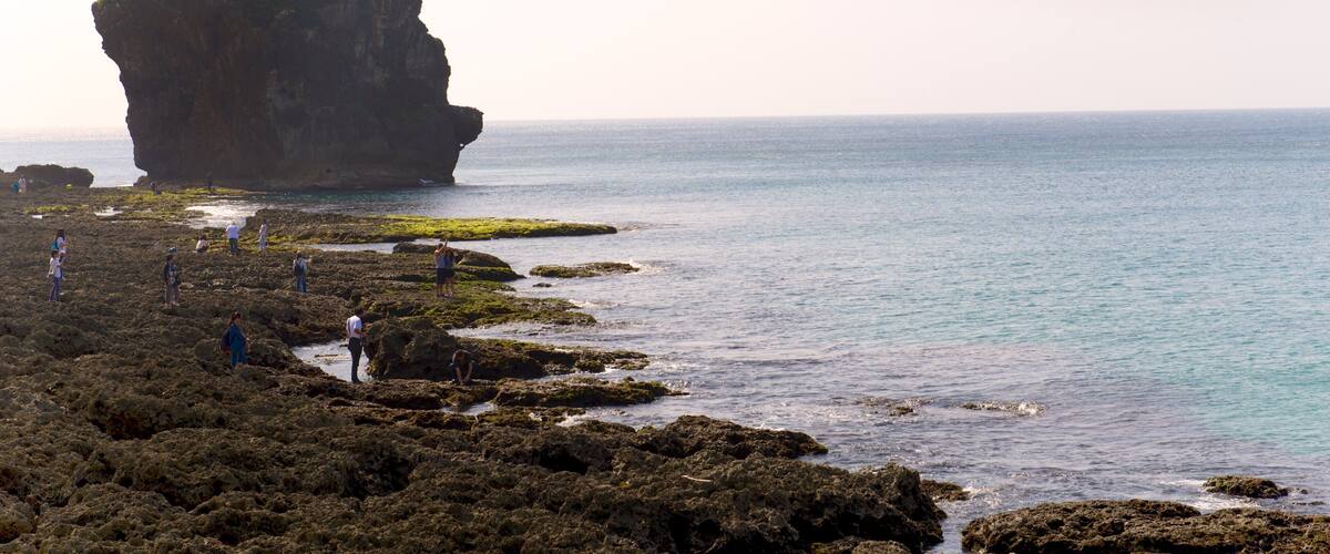 Kenting-Nationalpark welches beinhaltet schroffe Küste