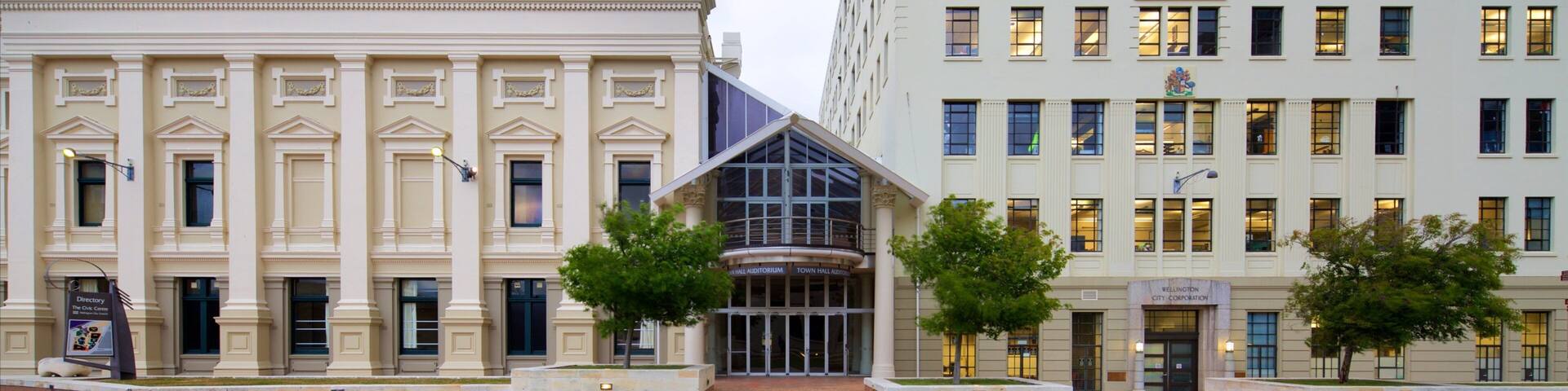 ウエリントン タウン ホール 表示 行政建造物 と 遺跡