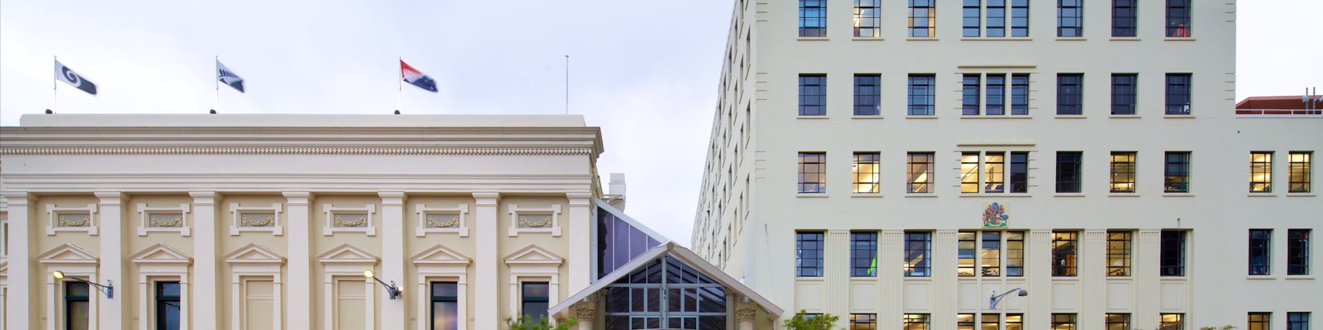 Wellington Town Hall featuring an administrative buidling and heritage architecture