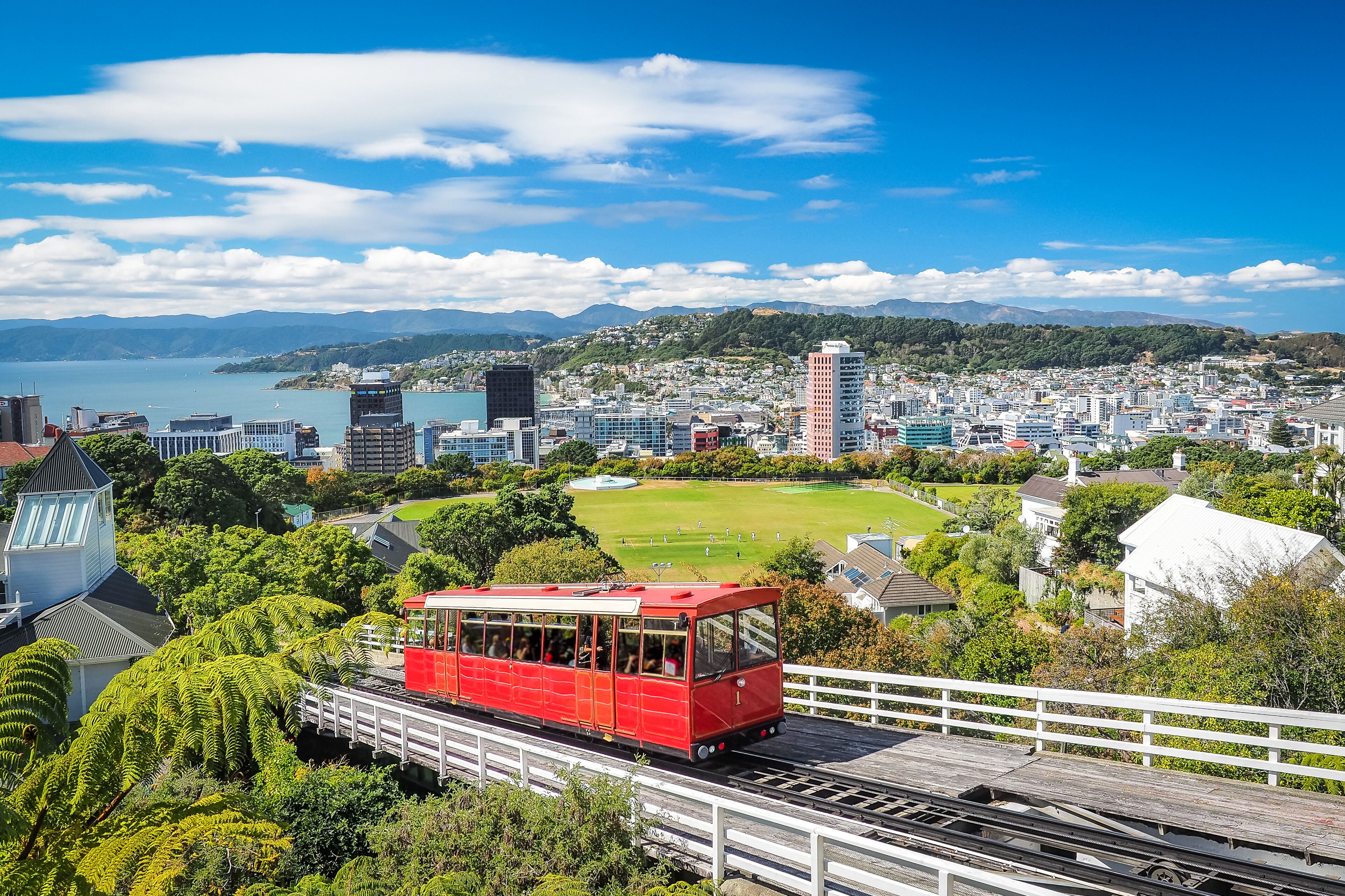 Wellington Cable Car, the landmark of New Zealand.