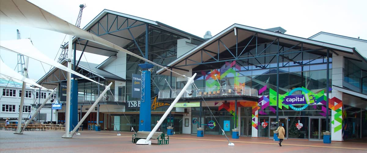 TSB Arena som viser moderne arkitektur