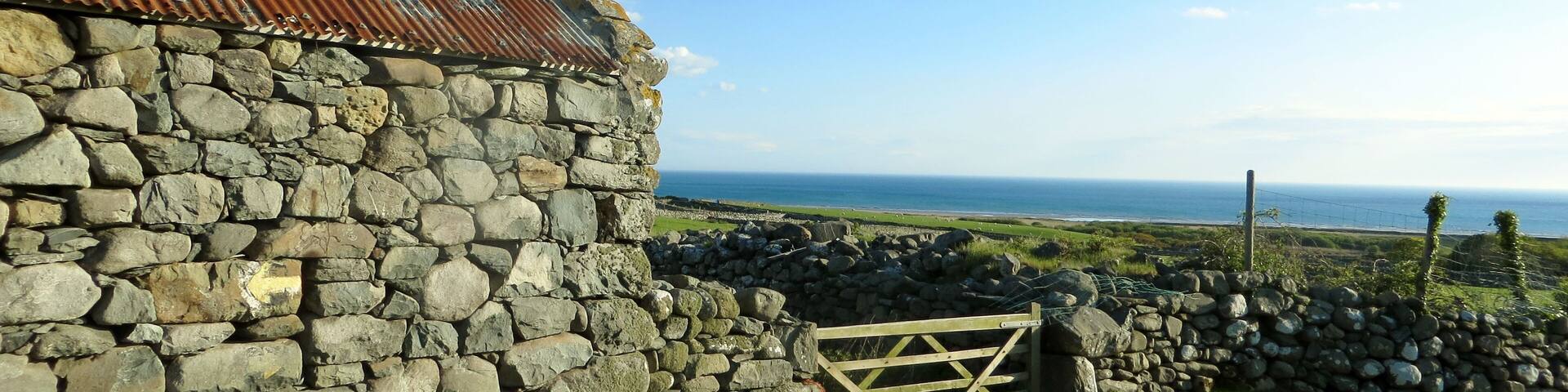 Out to sea from Egryn Abbey Farm - May 2013