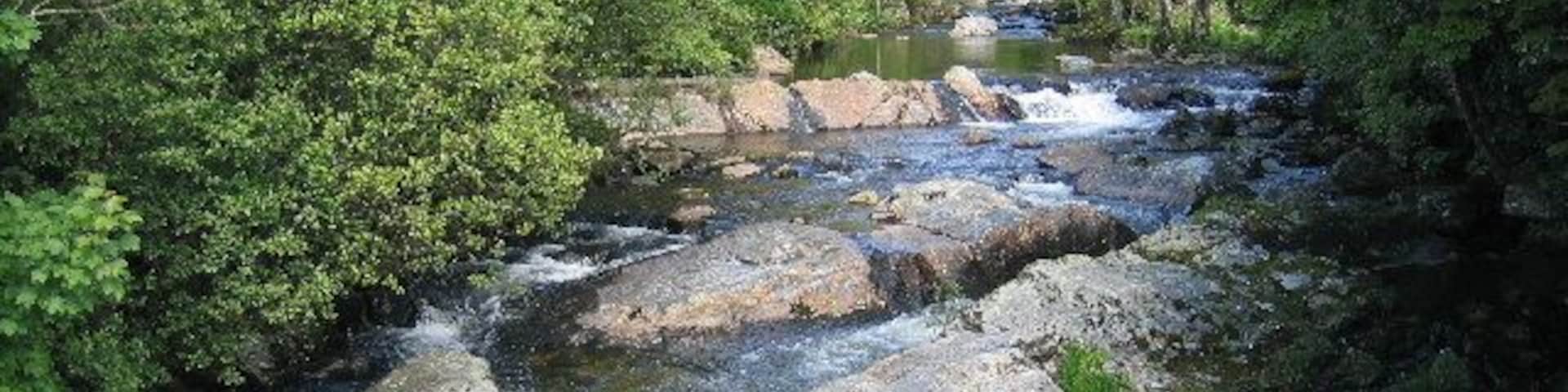 River Erme with Old Ivy Bridge, Ivybridge, Devon.