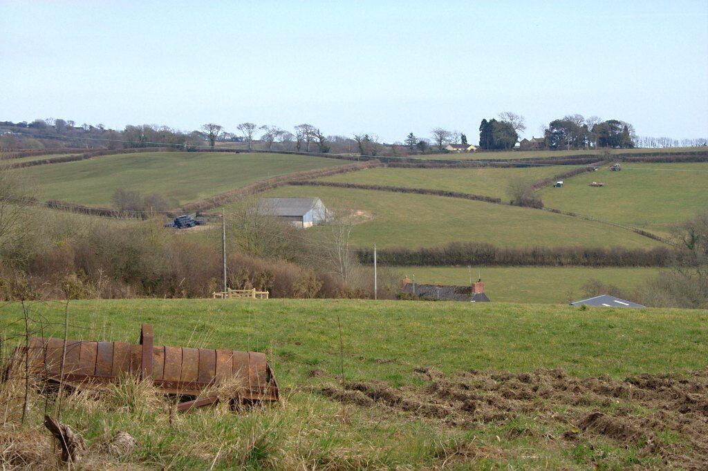 Across the Valley from Ayleston Cross Looking southeast across the valley.