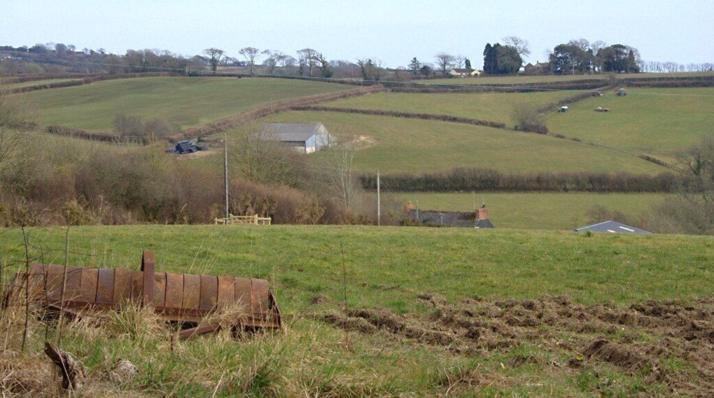Across the Valley from Ayleston Cross Looking southeast across the valley.