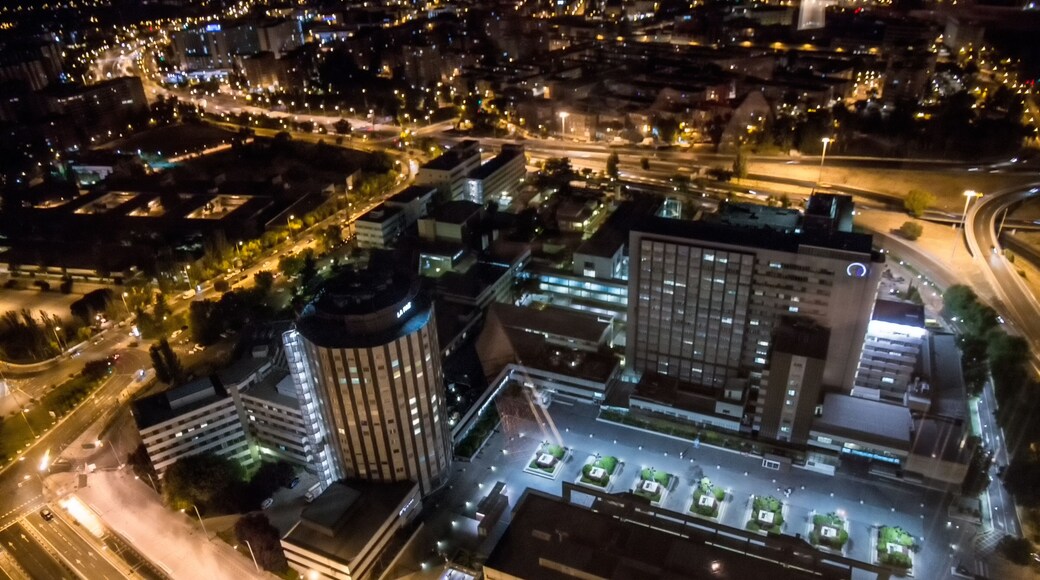 Hospital la paz, Madrid, night view