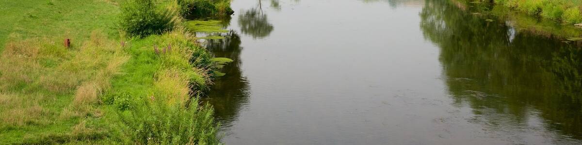 Diekirch showing hiking or walking and a river or creek