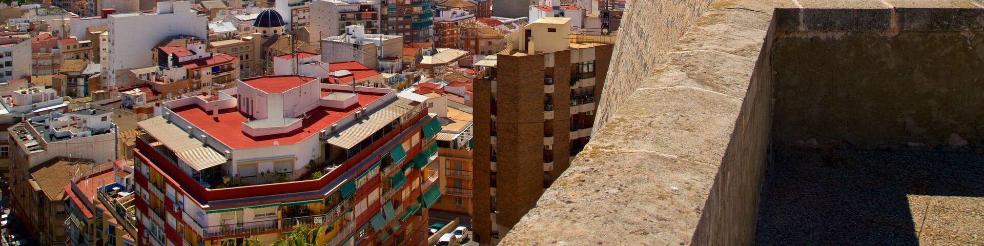 San Fernando Castle showing views, a coastal town and landscape views