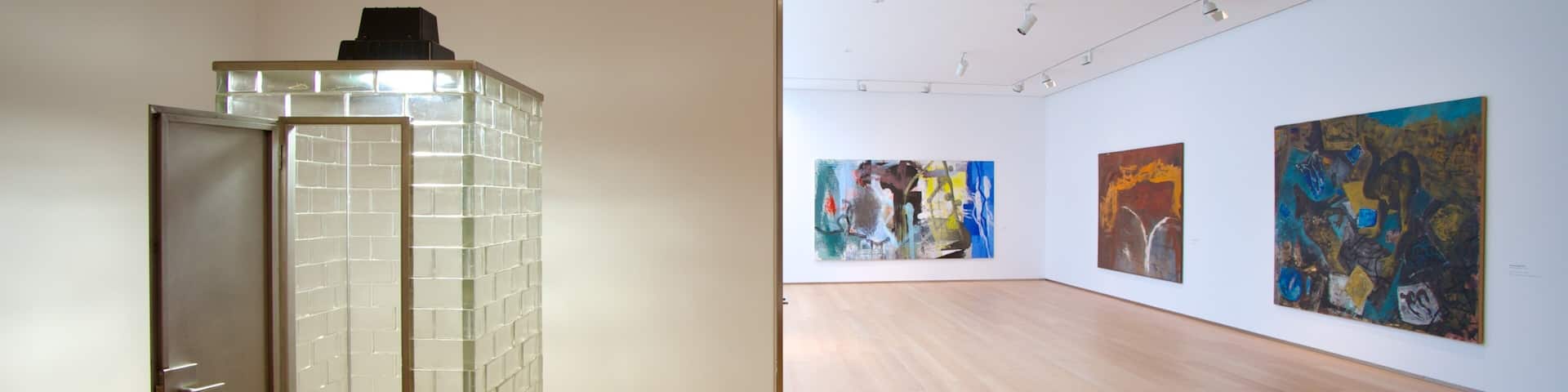 Alicante Museum of Contemporary Art featuring interior views and art