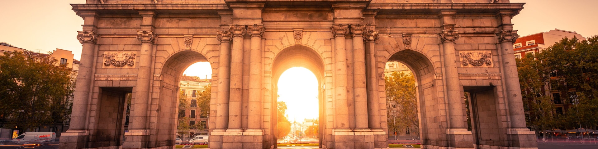 "Puerta de Alcala" / Alcala Gate in the center of Madrid, Spain.